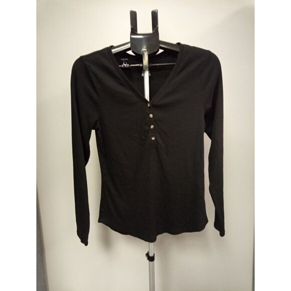 Sonoma Tops - Sonoma Women's Black V-Neck Top Size Large